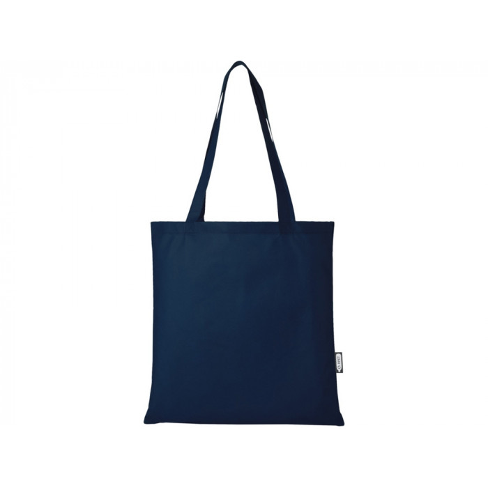 Zeus эко-сумка из нетканого материала, переработанного по стандарту GRS, объемом 6л - Нейви