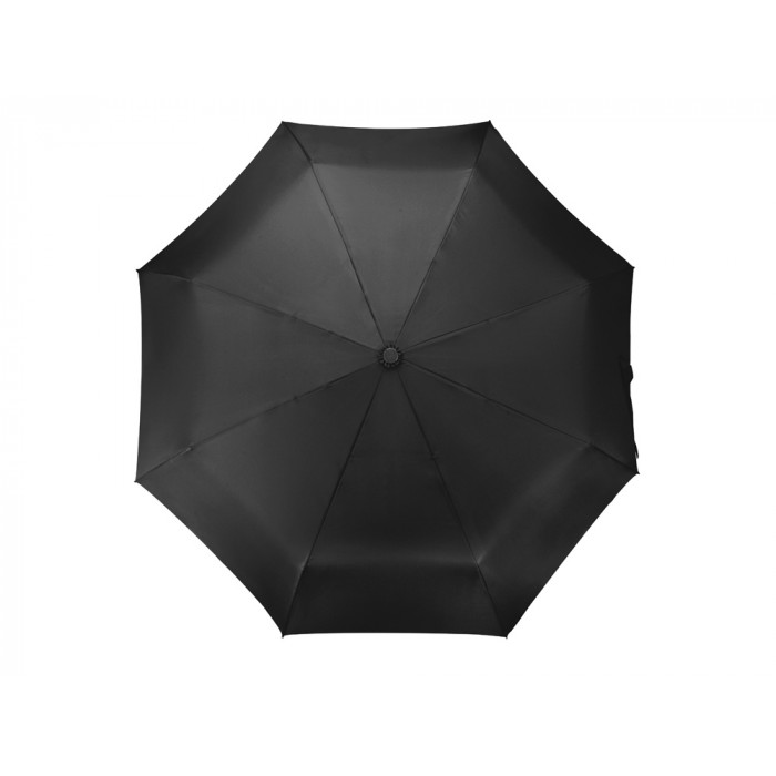 Зонт складной Tempe, механический, 3 сложения, с чехлом, черный