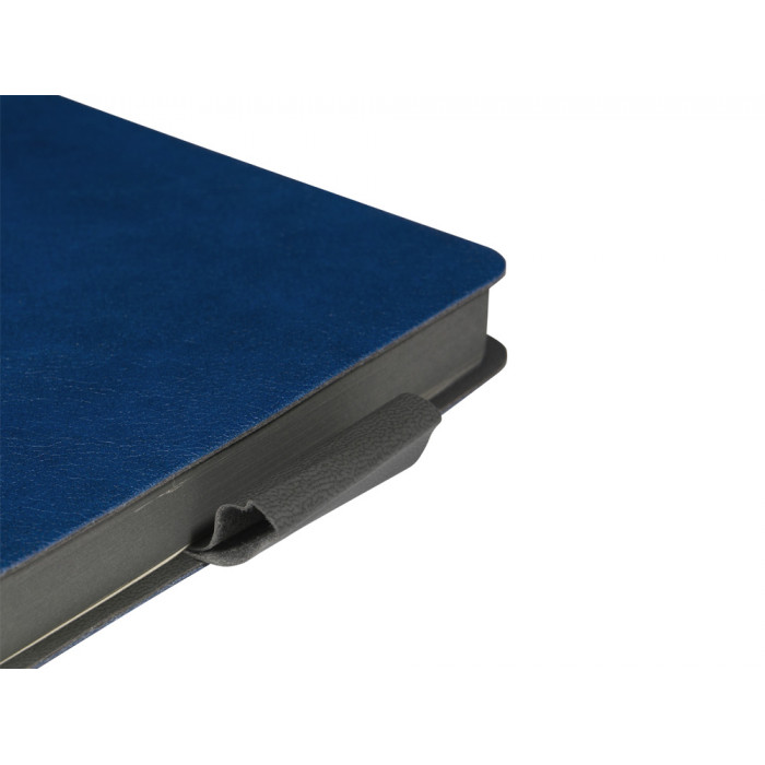 Ежедневник недатированный А5 Boston, синий (серый обрез)