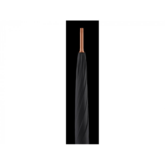 Зонт-трость 7399 Alugolf полуавтомат, черный/медный