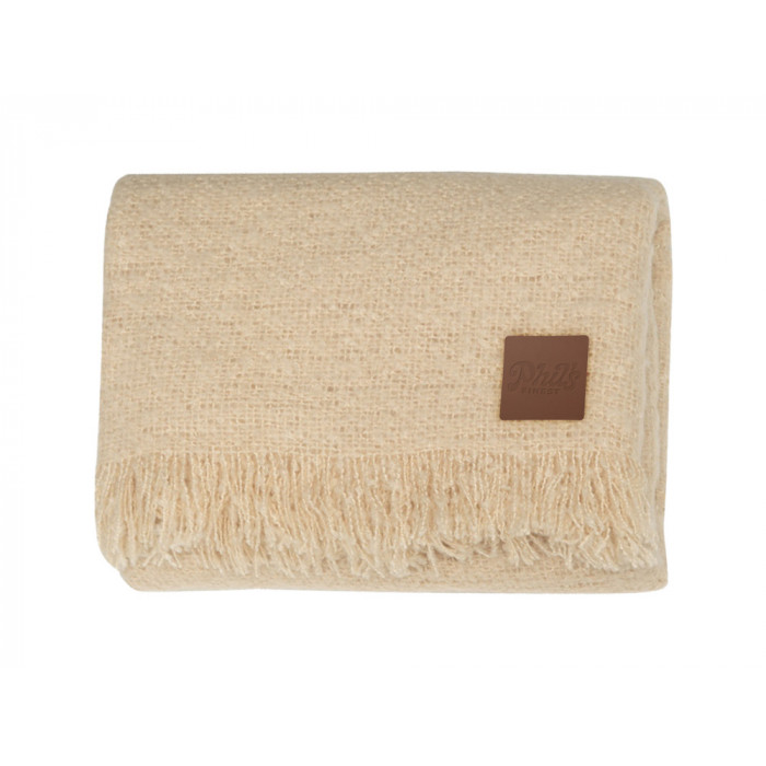 Плед акриловый Mohair, бежевый