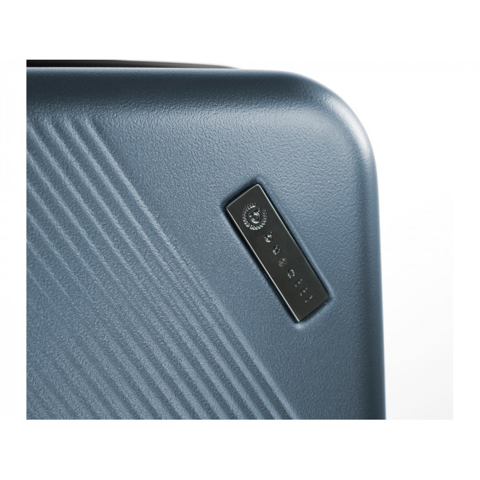 Чемодан BUGATTI Kallisto, синий, АБС-пластик, 35,5х23х53,5 см, 40 л