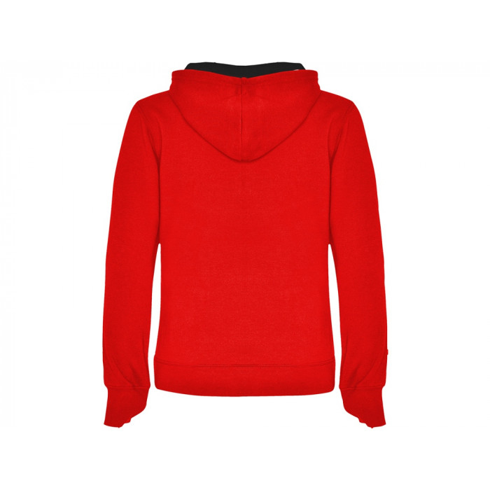 Толстовка с капюшоном Urban женская, красный/черный