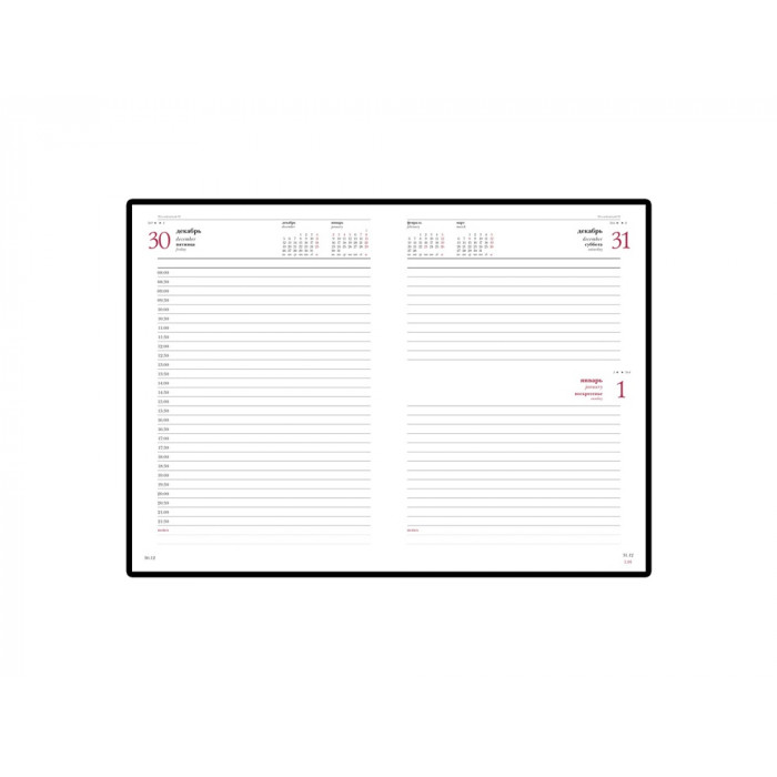 Ежедневник А5 датированный Sidney Nebraska 2026, коричневый (золотой обрез)