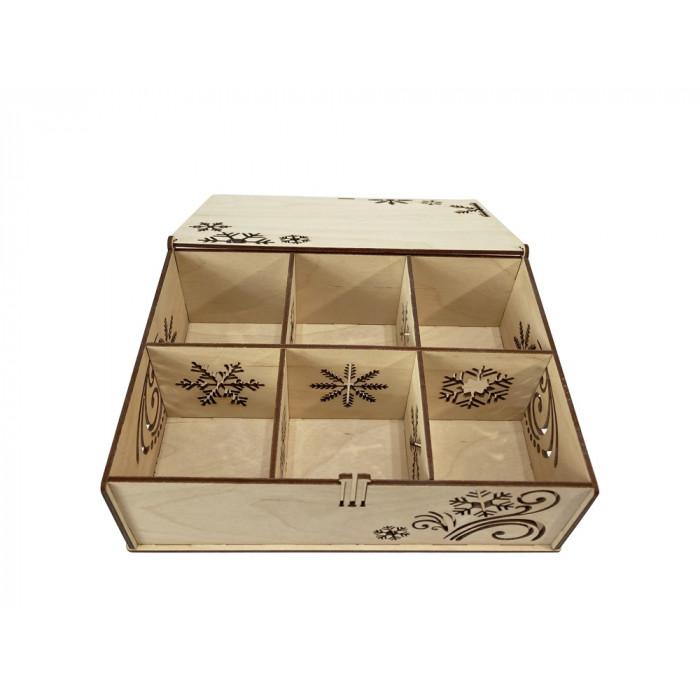 Набор новогодних шаров, 6 шт.