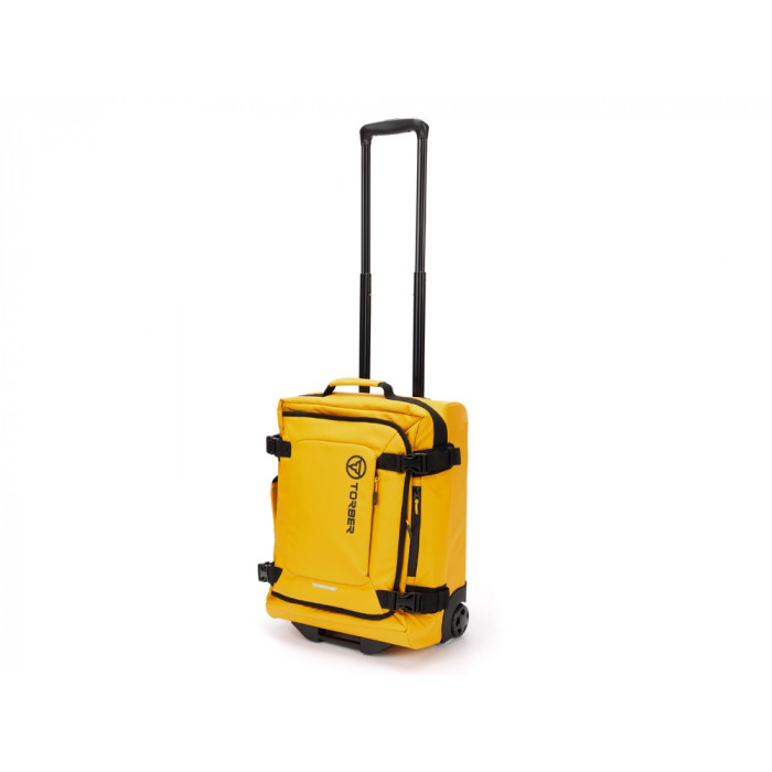 Сумка на колесах TORBER MOBI, желтый, полиэстер 900D с PU покрытием, 47 х 34 х 21,5 см, 32 л