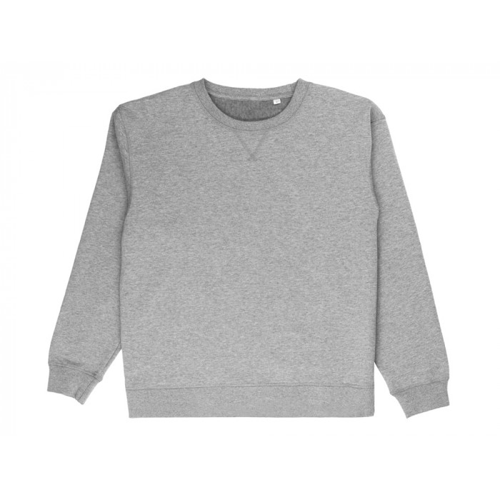 Свитшот оверсайз Lisbon унисекс, серый меланж