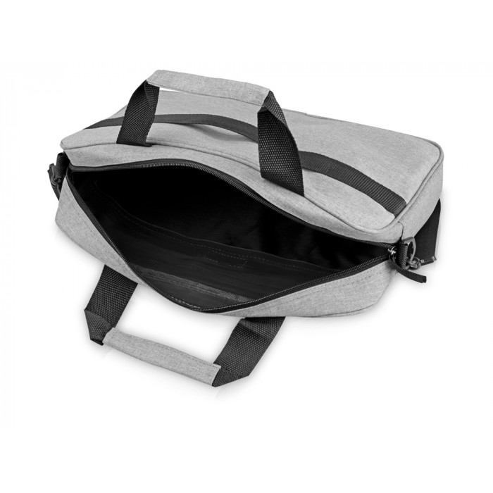 Сумка Брейв для документов и ноутбука 13,3, светло-серый/черный