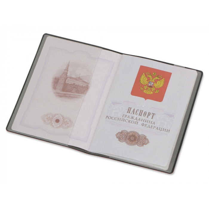 Классическая обложка для паспорта Favor, красная/серая