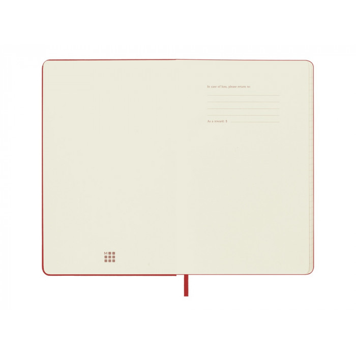 Записная книжка 12 месяцев на 2024 год, в твердой обложке, красный, Large, 13х21