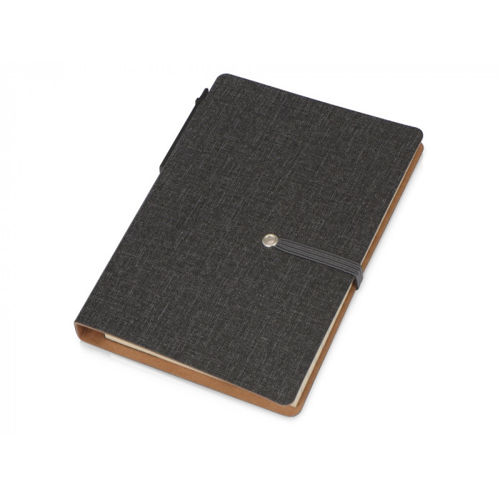 Блокнот А6 Write and stick с ручкой и набором стикеров, черный