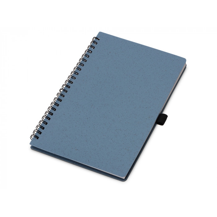 Блокнот А5 Toledo M, синий + ручка шариковая Pianta из пшеничной соломы, синий