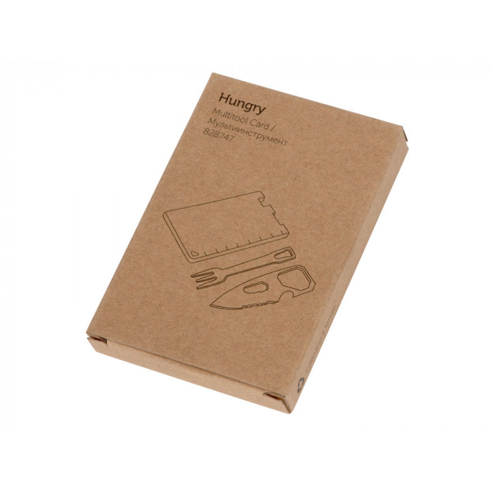 Мультиинструмент с ножом и вилкой Hungry, черный