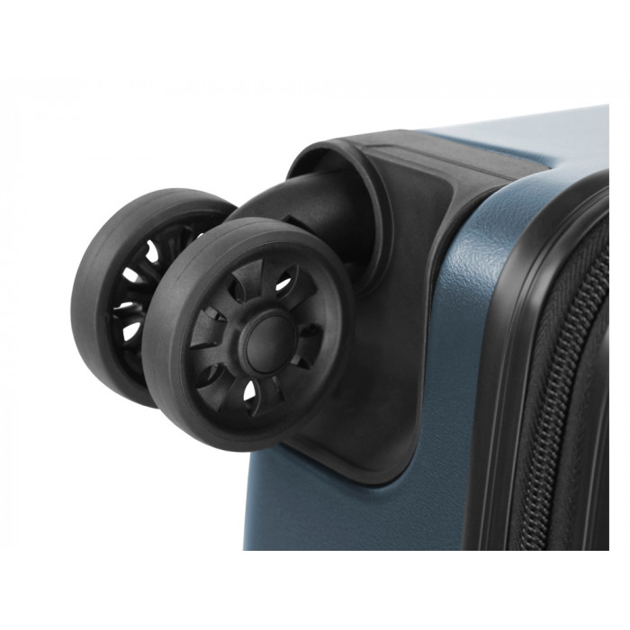 Чемодан BUGATTI Kallisto, синий, АБС-пластик, 35,5х23х53,5 см, 40 л