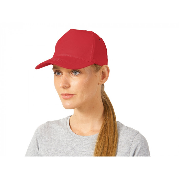 Бейсболка New York 5-ти панельная, красный