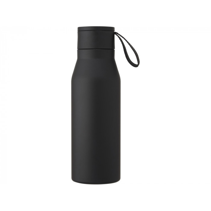 Ljungan Бутылка объемом 500 мл с медной вакуумной изоляцией, ремешком и крышкой, черный
