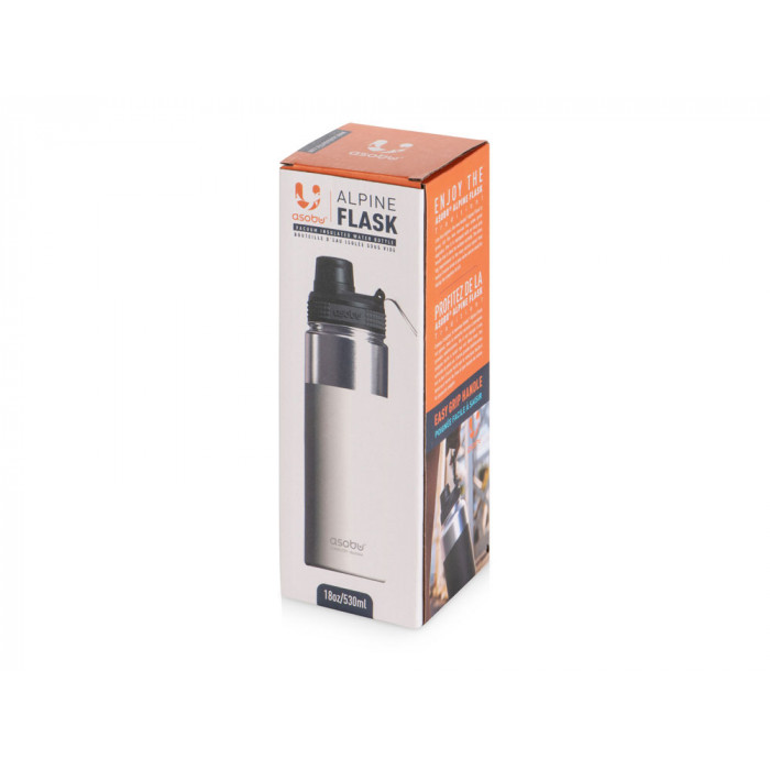 Вакуумная термобутылка ALPINE FLASK, 530 мл, белый