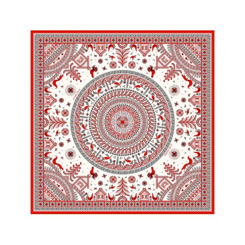 Платок Мезенская роспись