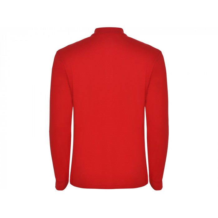 Рубашка поло Estrella мужская с длинным рукавом, красный
