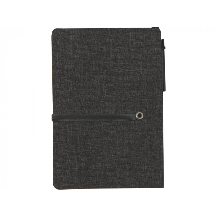 Блокнот А6 Write and stick с ручкой и набором стикеров, черный