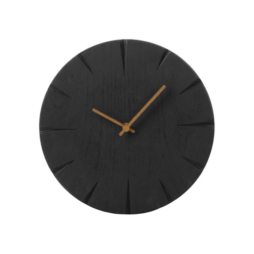 Часы деревянные Helga, 28 см, черный