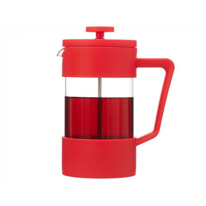 Пластиковый френч-пресс Intense, 600мл, красный