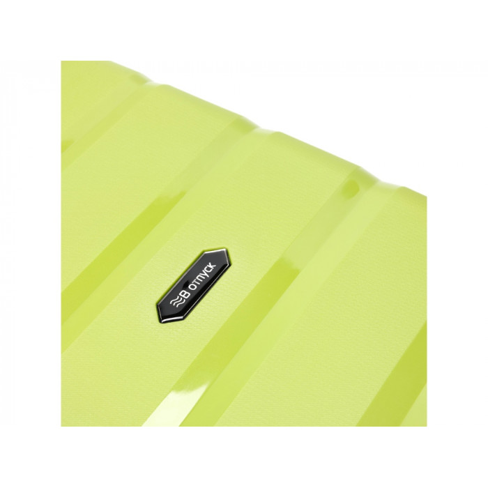 Чемодан TORBER В Отпуск, салатовый, полипропилен, 33 х 22 х 53 см, 35 л