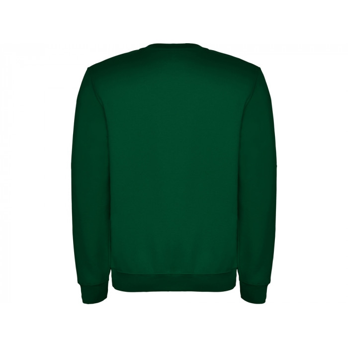 Свитшот с начесом Clasica унисекс, бутылочный зеленый