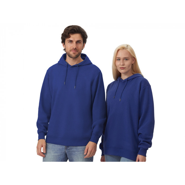 Толстовка с капюшоном оверсайз Lisbon унисекс, классический синий