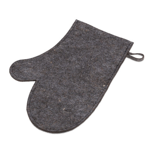 Рукавичка для бани и сауны Healing, серый графит