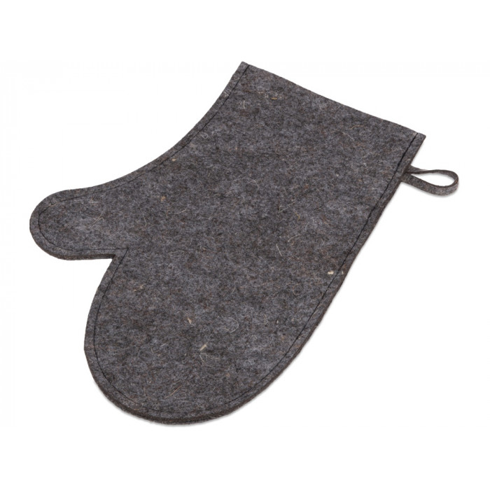 Рукавичка для бани и сауны Healing, серый графит