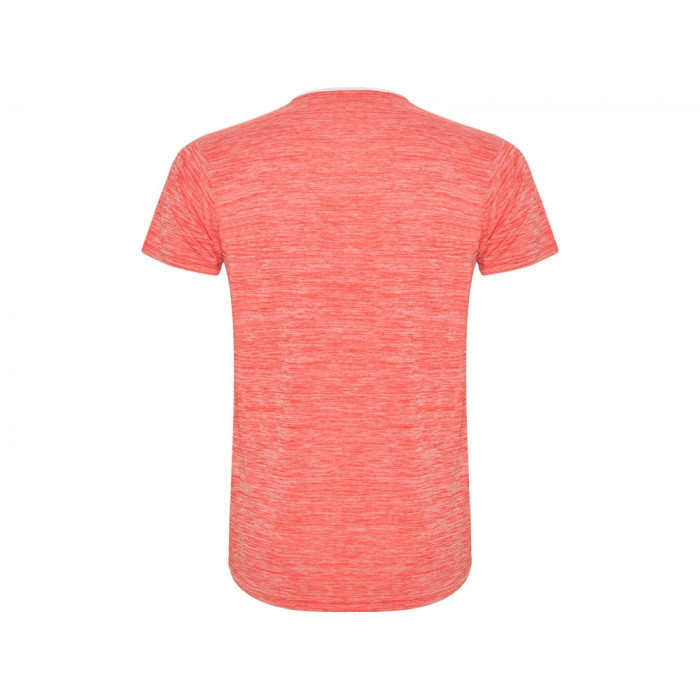 Спортивная футболка Zolder мужская, белый/меланжевый неоновый коралловый