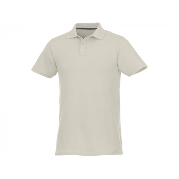 Мужское поло Helios с коротким рукавом, светло-серый