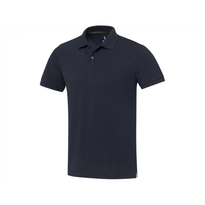 Emerald поло унисекс с коротким рукавом из переработанных материалов Aware™. - Нейви