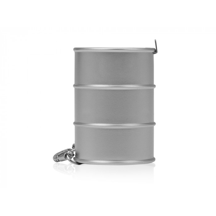 Брелок-рулетка Баррель, 1 м., серебристый