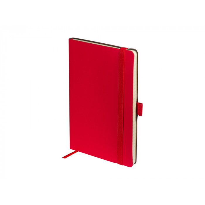 Блокнот А5  City Flex на резинке, красный