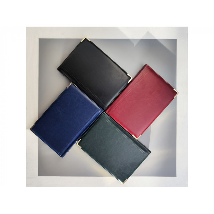 Ежедневник А5 полудатированный Boss, зеленый