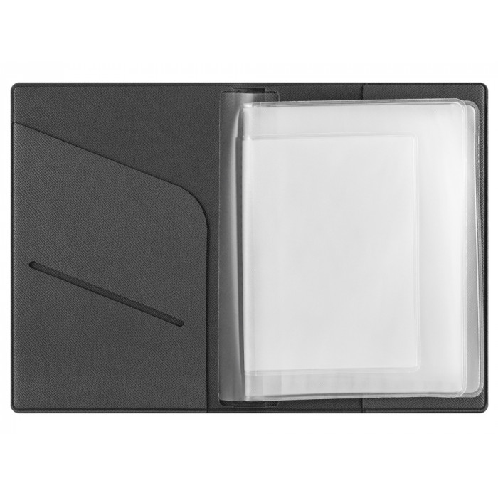 Классическая обложка для автодокументов Favor, темно-серая