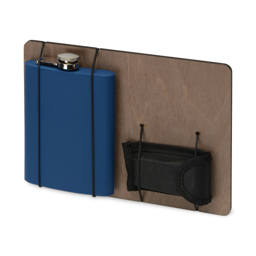 Подарочный набор Путешественник с флягой и мультитулом, синий