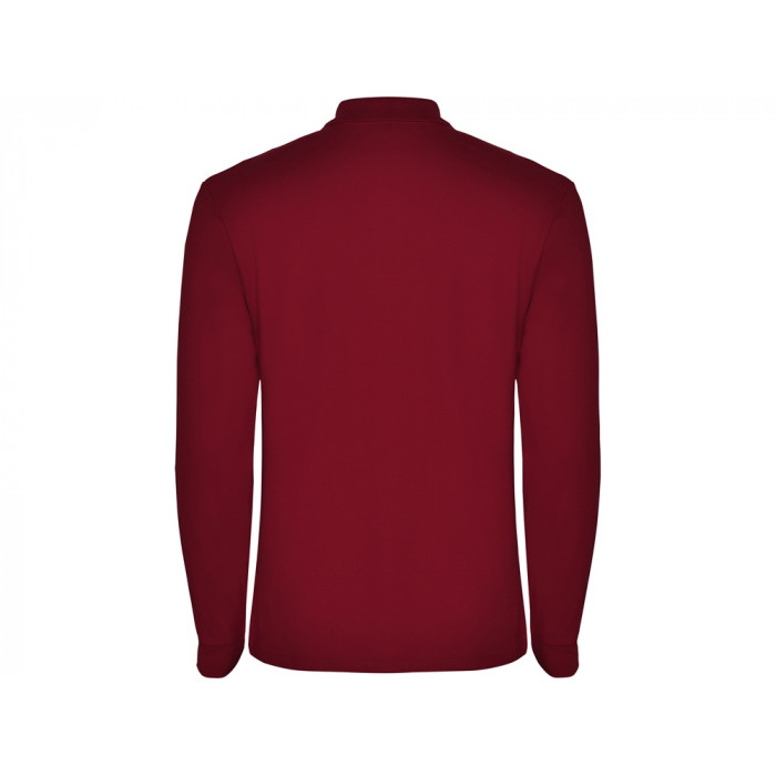 Рубашка поло Estrella мужская с длинным рукавом, гранатовый