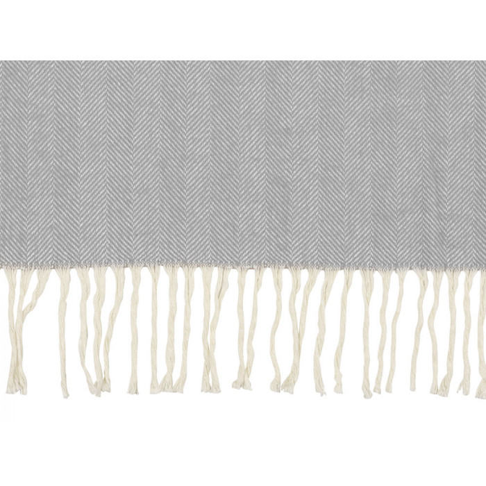 Плед Ёлочка 150х180 см. ПРЕМИУМ (серый однотонное)