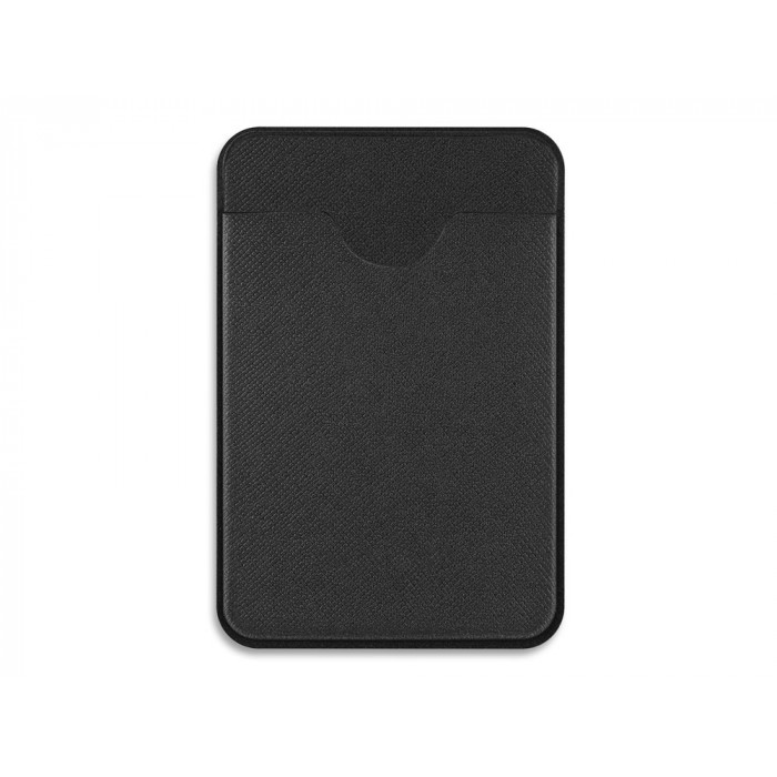 Чехол-картхолдер Favor на клеевой основе на телефон для пластиковых карт и и карт доступа, черный