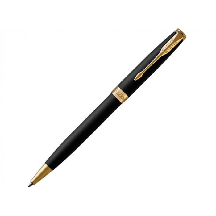 Ручка шариковая Parker Sonnet Core Matte Black GT, черный/золотистый