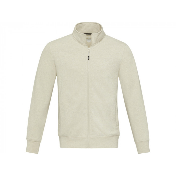 Galena унисекс-свитер с полноразмерной молнией из переработанных материалов Aware™  - Бежевый
