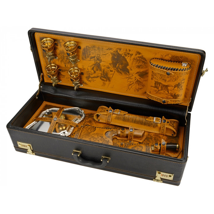 Подарочный набор Королевская охота, коричневый