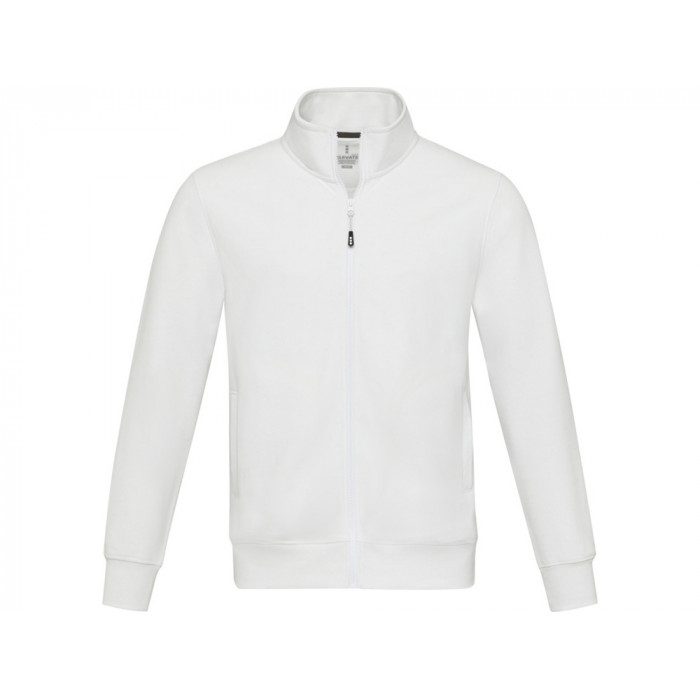 Galena унисекс-свитер с полноразмерной молнией из переработанных материалов Aware™  - Белый