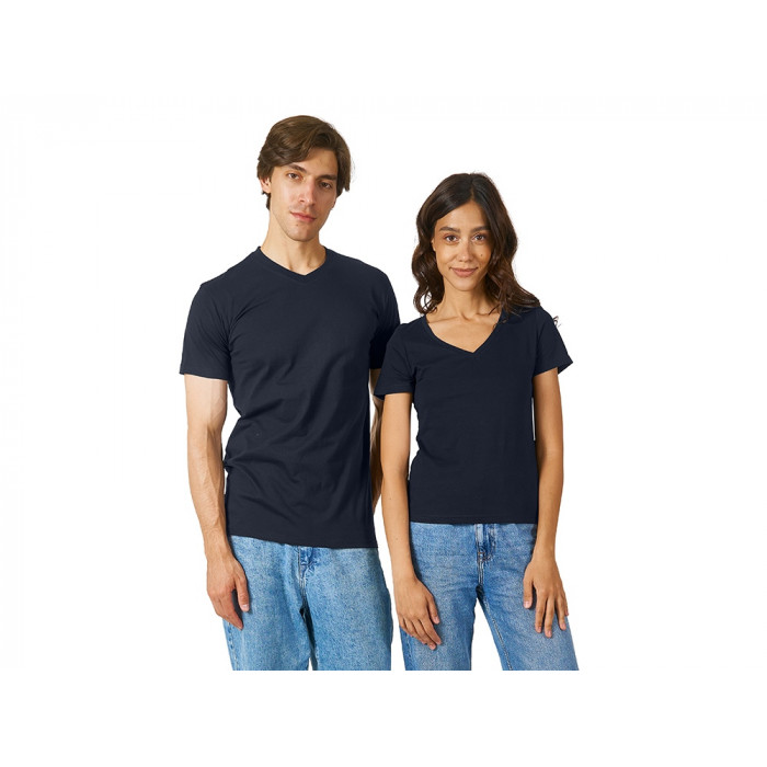 Футболка Heavy Super Club женская с V-образным вырезом, темно-синий