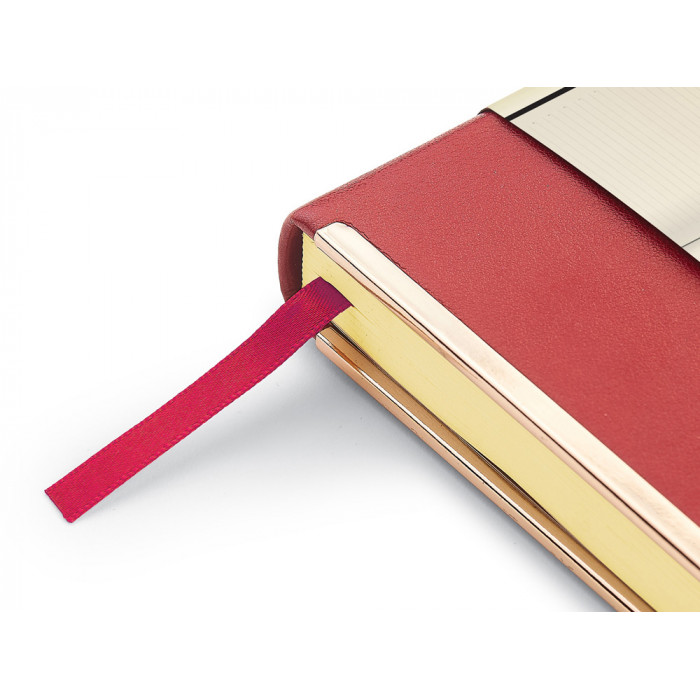 Ежедневник А5 недатированный Chelsea, бордовый (золотистый кант и срез)