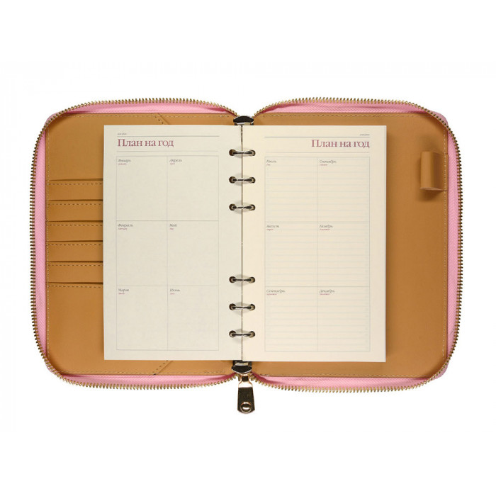 ЕЖЕДНЕВНИК недатированный А5- RIVIERA. ZEFIR (РОЗОВЫЙ ЗЕФИР)