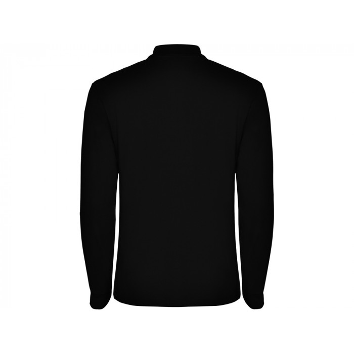 Рубашка поло Estrella мужская с длинным рукавом, черный